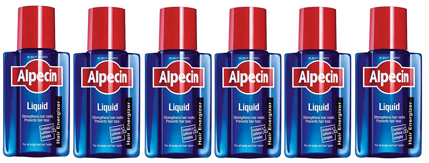 Alpecin Liquid Hair Energizer 200 ml Pack of 6 (6 x 200 ml)