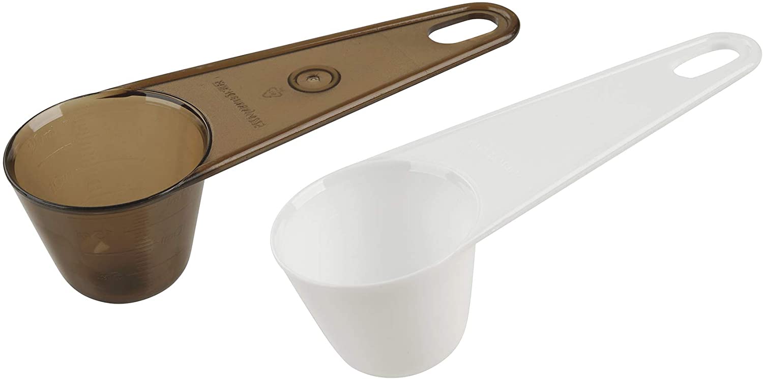 Fackelmann Dosing Spoon, Coffee Measuring Spoon Stainless Steel Coffee or Matcha Measuring Spoon (Colour: White, Brown - Not Selectable) Quantity: 1 Piece