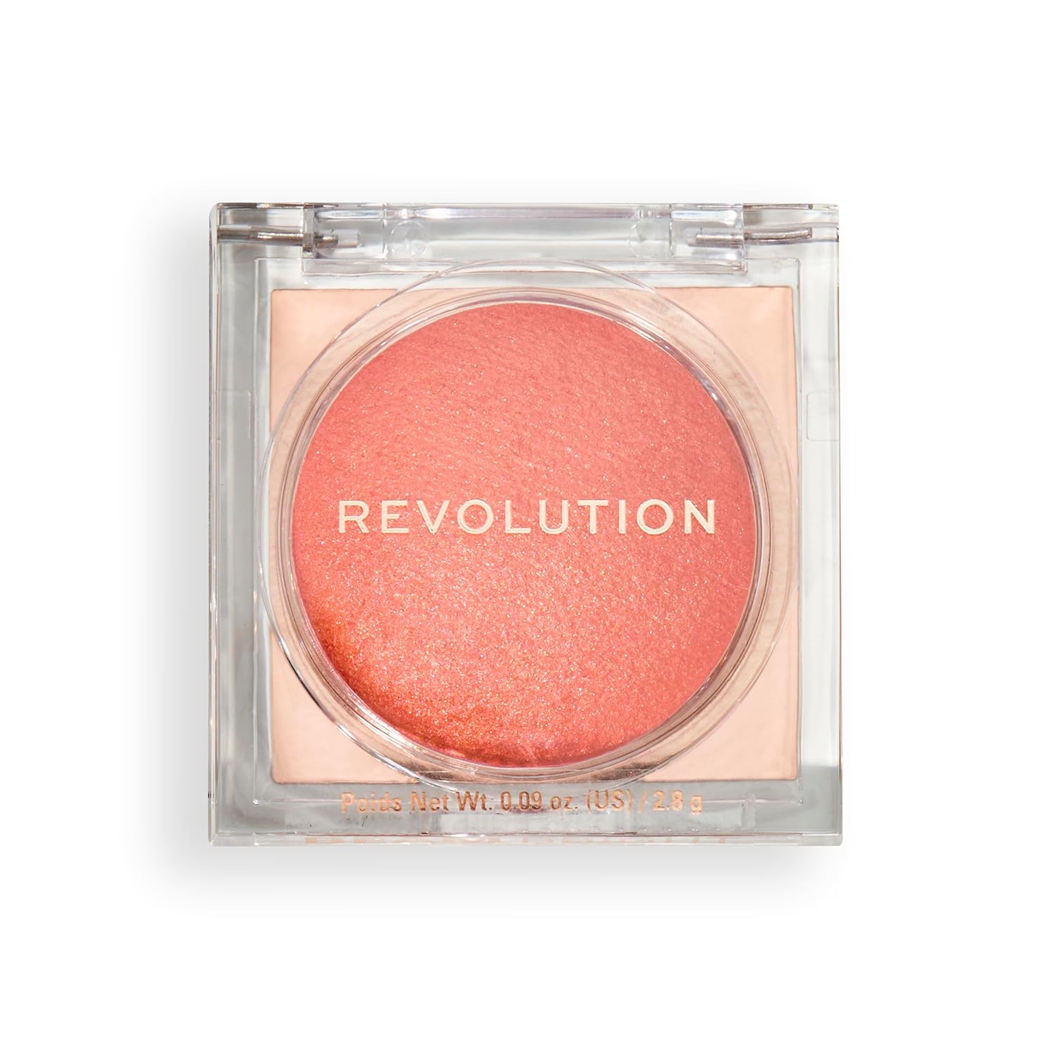 Revolution, Beam Bright Blush, Face Powder Blush, Easy to Blend & Buildable, Luminous Cheeks, Vegan & Cruelty Free, Peach Pop