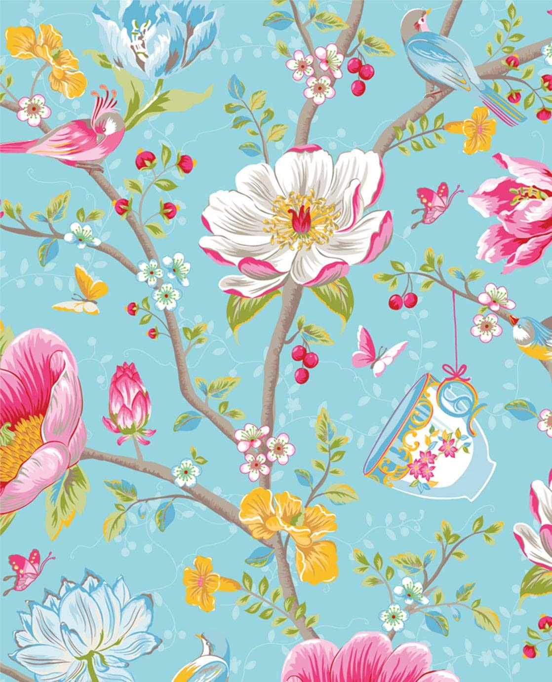 Eijffinger Pip Studio Wallpaper Chinese Garden Light Blue 341002