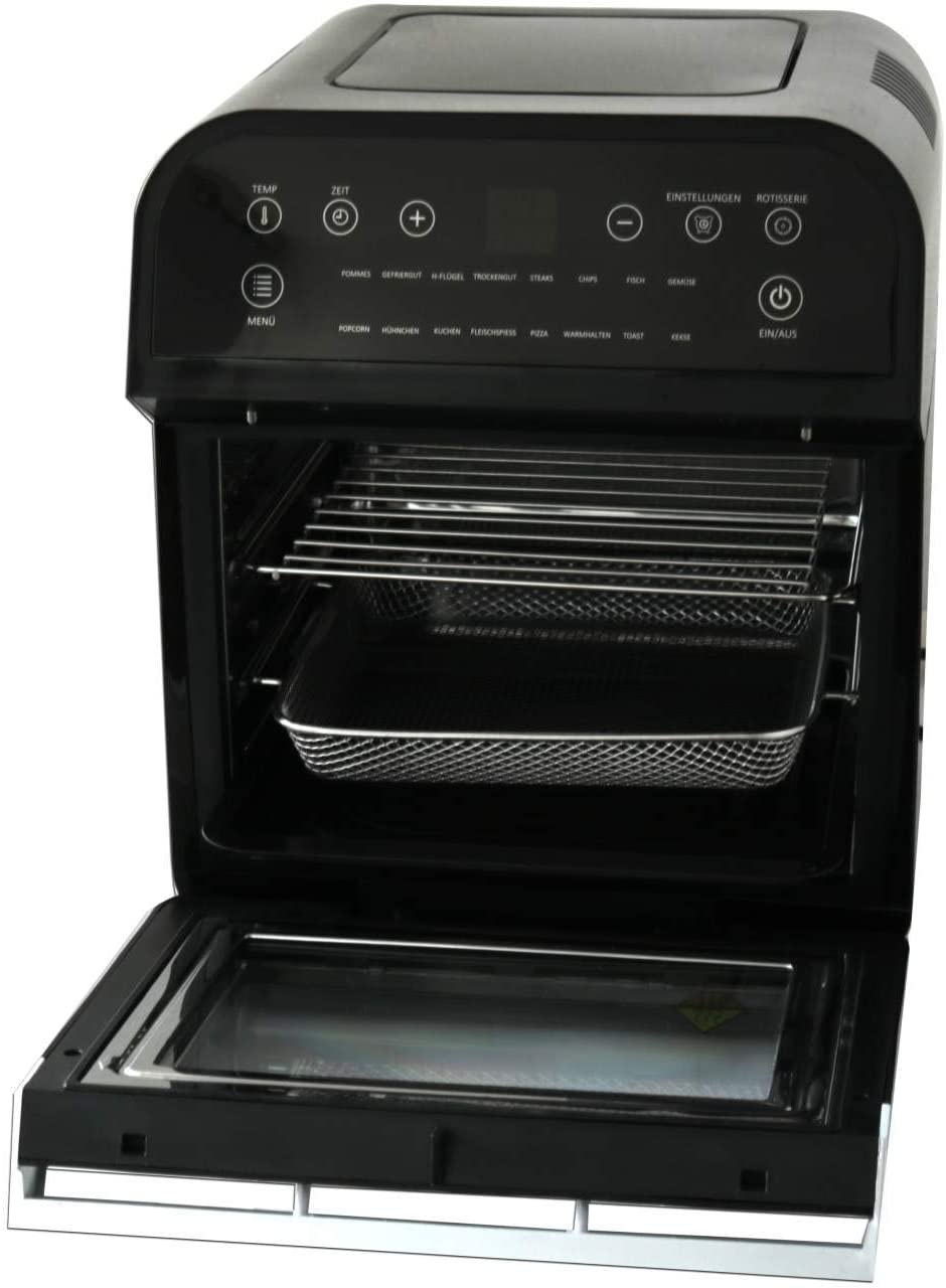 DESKI 16 in 1 Digital Airfryer 12 Litre 1600 Watt Black