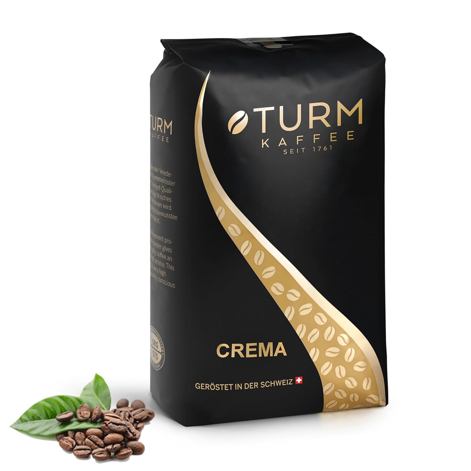 Tower Coffee - Crema 1000g | Aromatic Coffee for Café Crema from Fully Automatic | Whole Roasted Coffee Beans | with 90% Arabica Beans