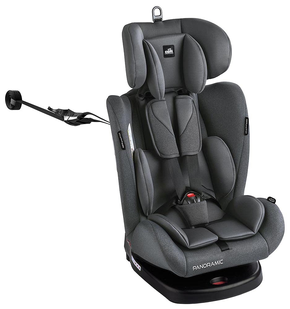 CAM Il Mondo del Bambino art.S168/T160 Panoramic Car Seat Group 0/1/2/3 with Swivel Seat Anthracite
