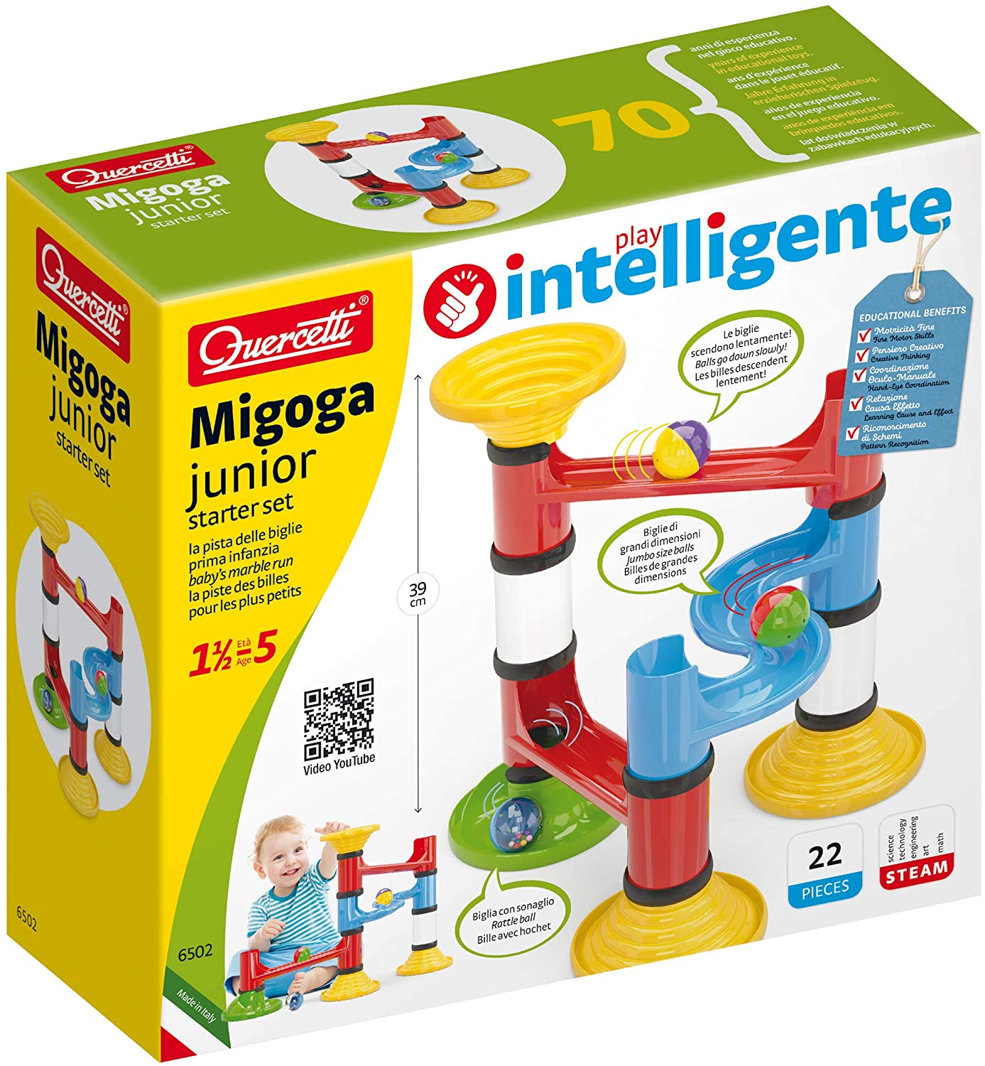 Beluga Spielwaren GmbH Quercetti Migoga 21Pz Junior Basic Set 06502