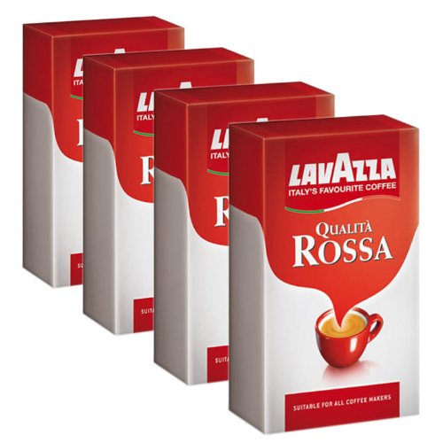 Lavazza Coffee Qualita Rossa Coffee Espresso Cappuccino & Latte 4 x 250g