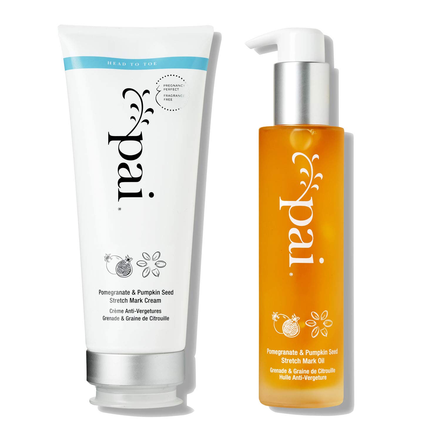 Pai Skincare Petit Pai Stretch Marks System - Pomegranate Pumpkin Seed Moisturising Cream and Nourishing Oil, ‎2020