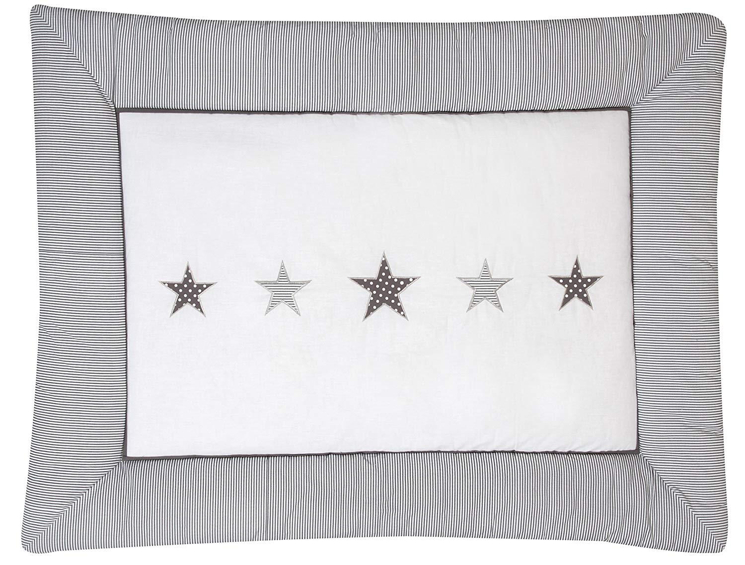 Schardt 131090000 3/713 Crawling Blanket Star with Appliqué 100 x 135 cm Grey