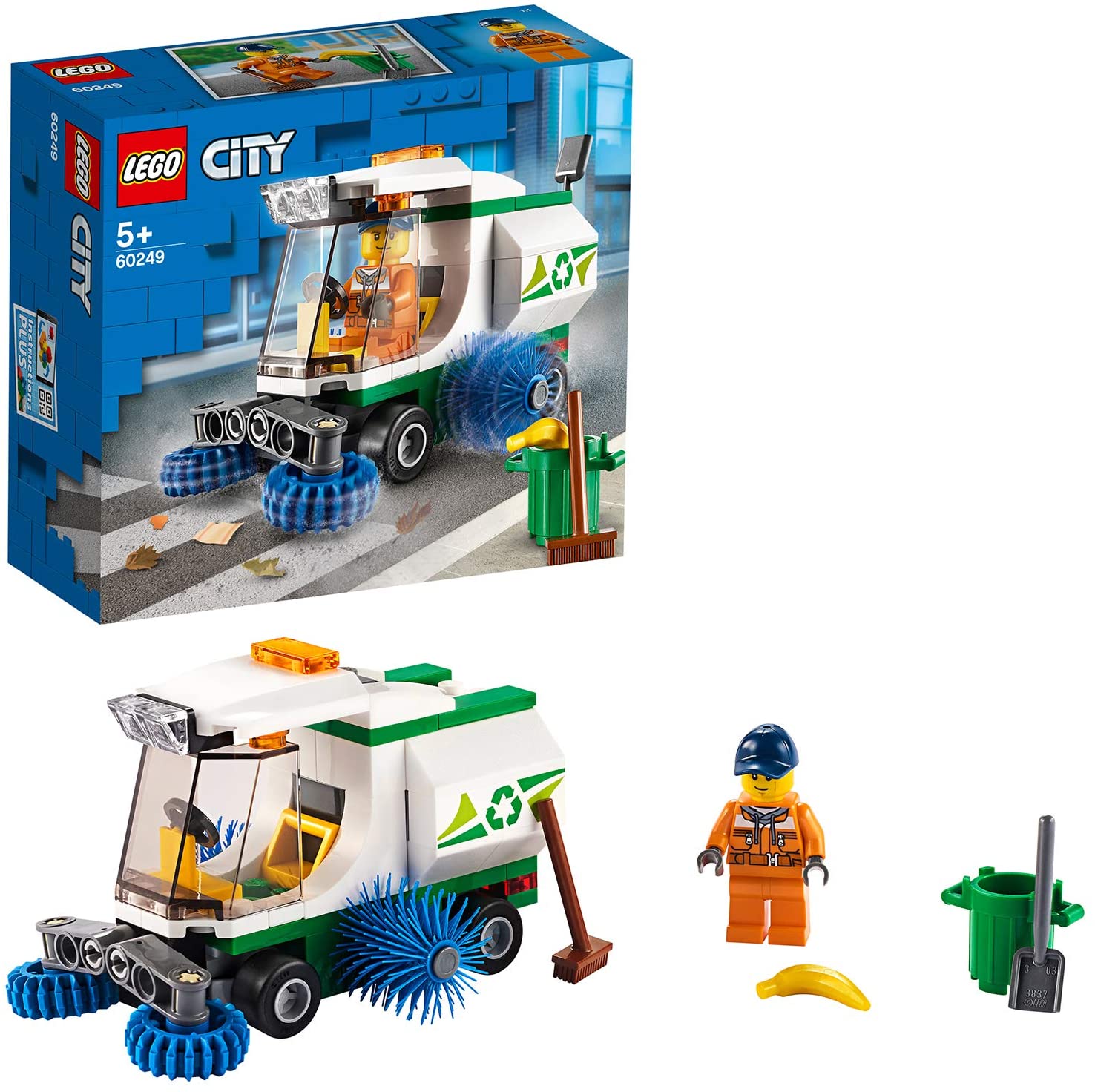 Lego 60249 City Road Sweeper Kit For Children 5 Years And Up