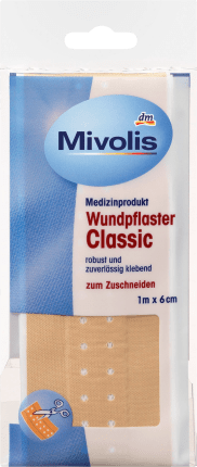 Mivolis Wound plaster Classic 1 m x 6 cm, 1 m