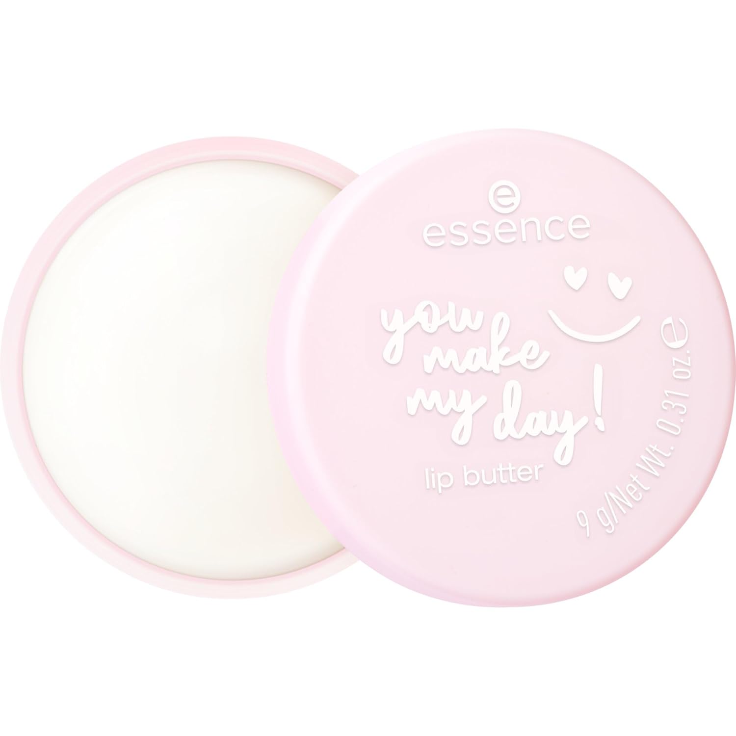 Essence You Make My Day! Lip Balm, No. 01, Transparent, Moisturising, Smoothing, Vegan, No Preservatives, No Parabens, No Microplastic Particles, Pack of 1 (9 g)