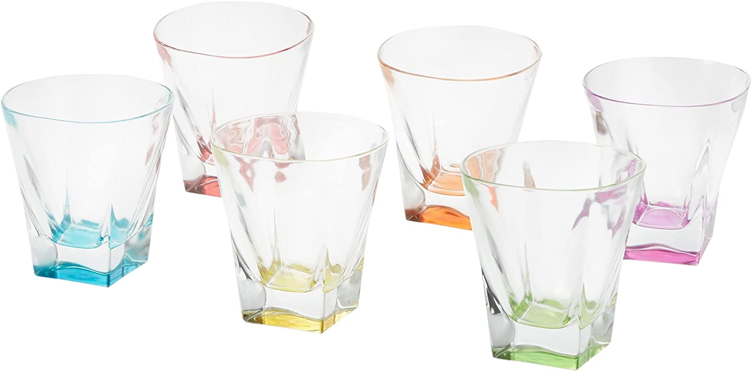 Rcr Set 6 Water Glasses Fusion Color