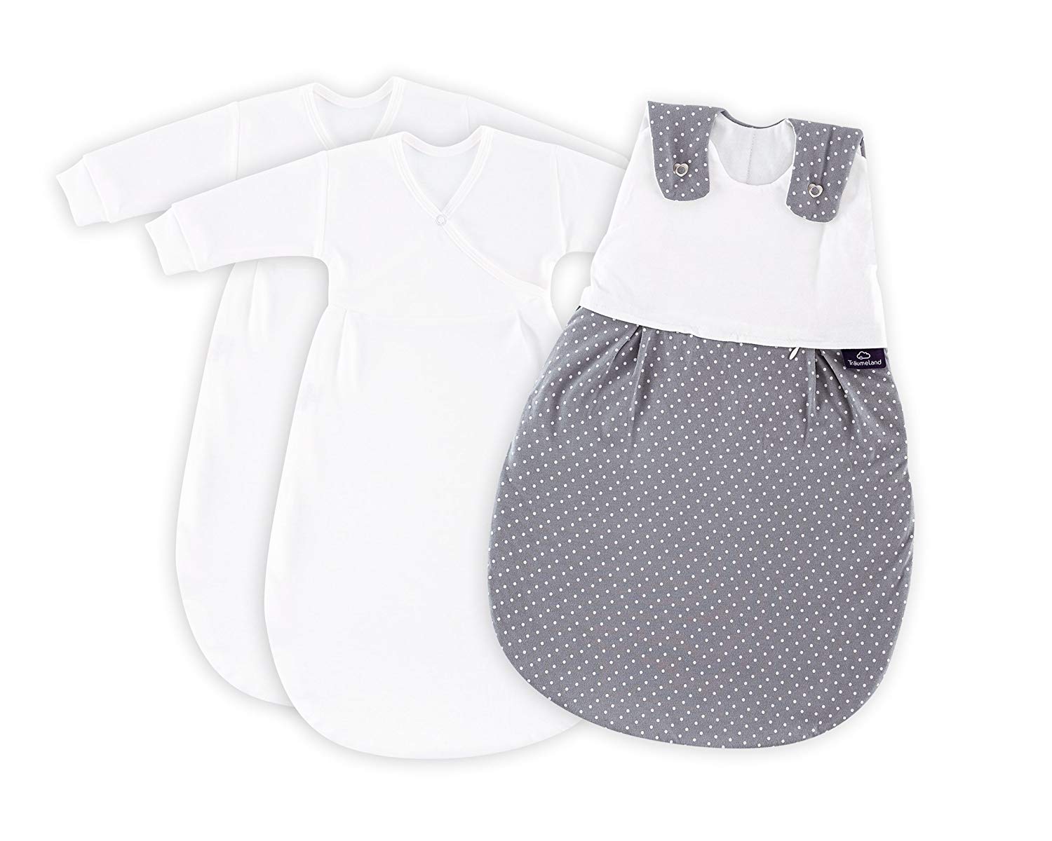 Dreams Country S0100152 Baby Sleeping Bag Love Me 3 Piece Set Grey Size 50/