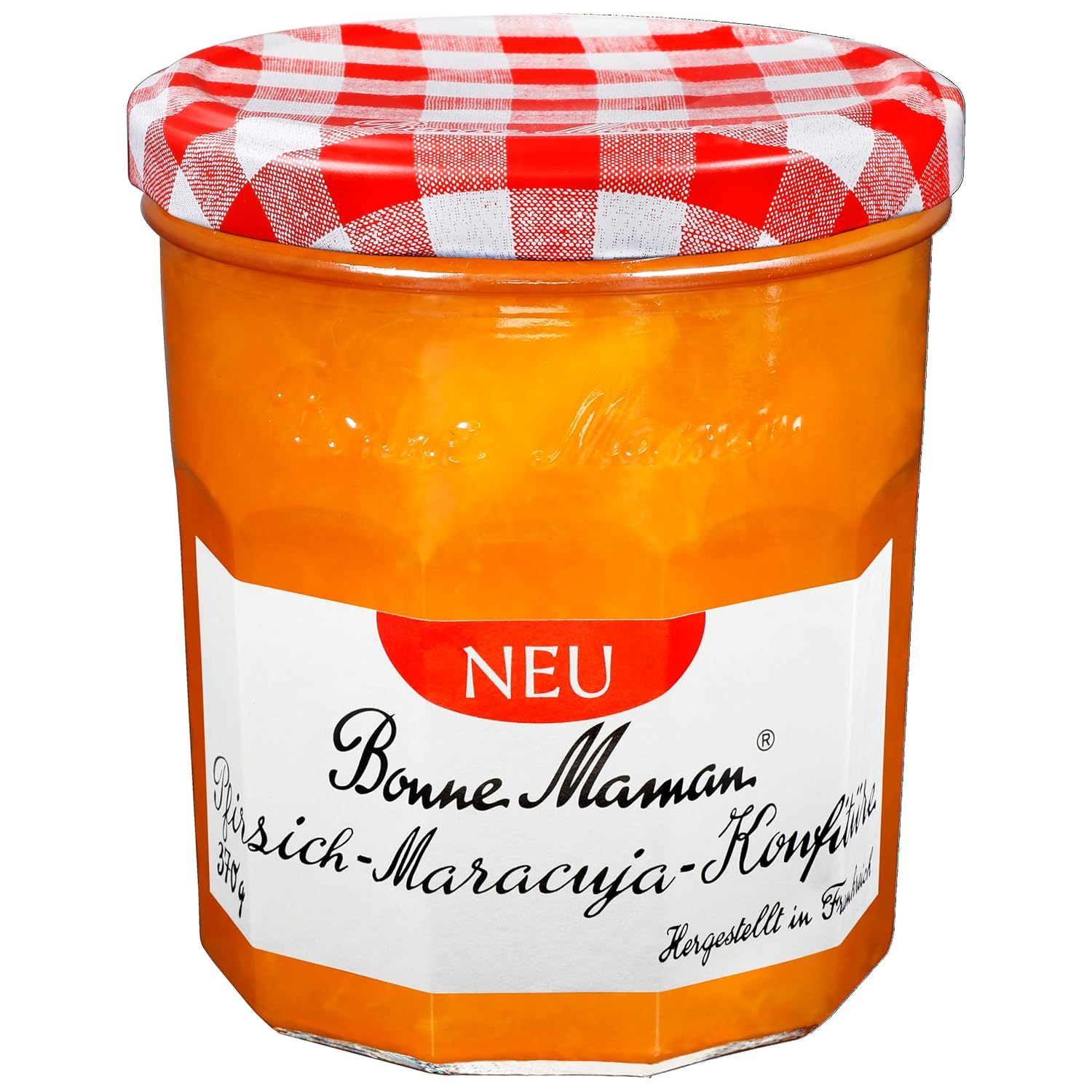 Bonne Maman Peach Passion Fruit Jam, 370 g (Pack of 1)