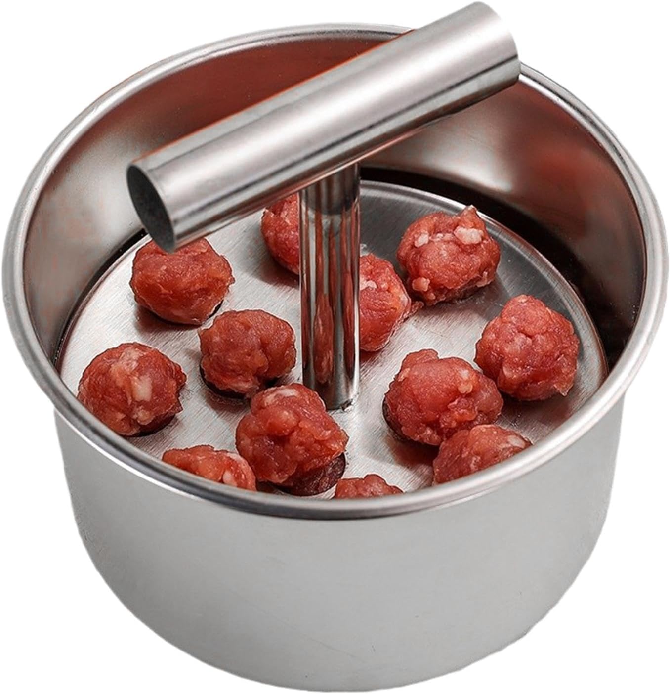 Meatball Shaper, Stainless Steel, 6/12 Holes Chopping Ball Shaper, Meatball Maker Tool, Meatball Maker for Ballers, Fish Balls, Cheese Balls, Crab Balls, Meatballs