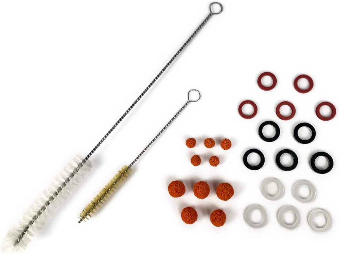 Brush set, 27 pieces, Accessories for Tap Brush, Seals, Sponge Balls