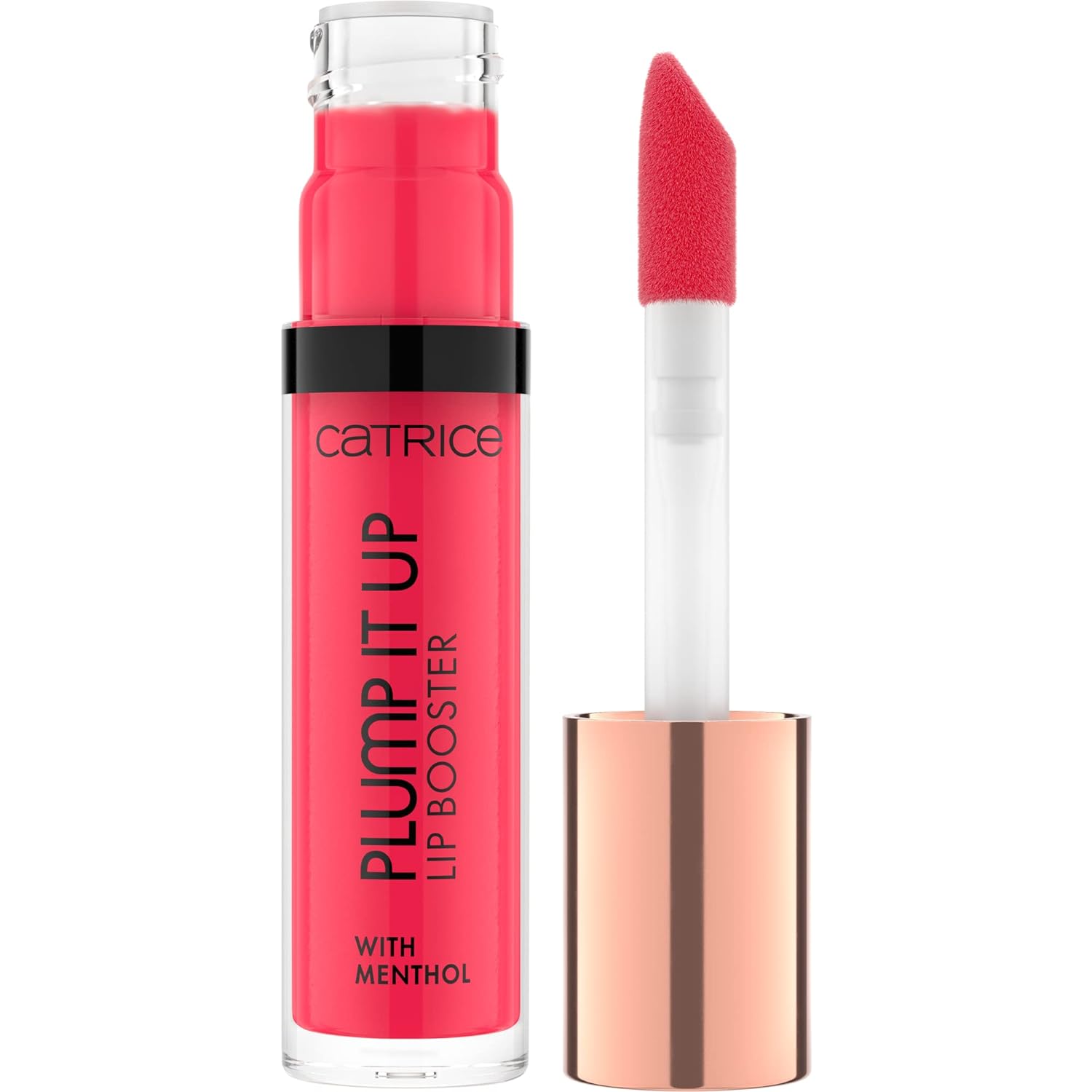 Catrice Plump IT Up Lip Booster, Lip Gloss, No. 090 Potential Scandalous, Red, Cooling, Coloring Effect, Adds Volume, Glossy, Vegan, Alcohol Free, 3.5 ml