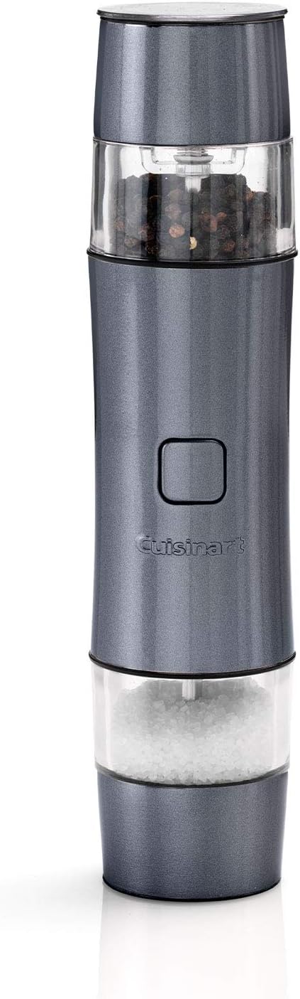 Cuisinart Style Collection SG6BU Rechargeable Electric Salt and Pepper Mill, Midnight Grey