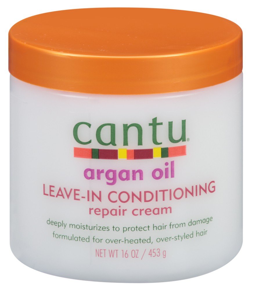 Cantu Argan Oil Leave-In Conditioning Repair Cream 16 oz (3 Pack) by Cantu