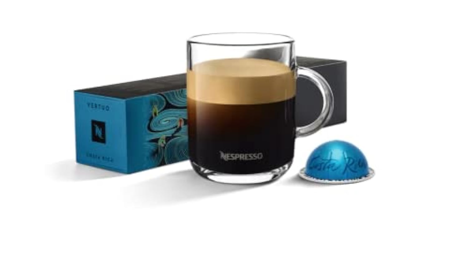 Nespresso Vertuo Costa Rica 150 ml - Strength 7/11 - 50 Capsules / 5 Sticks