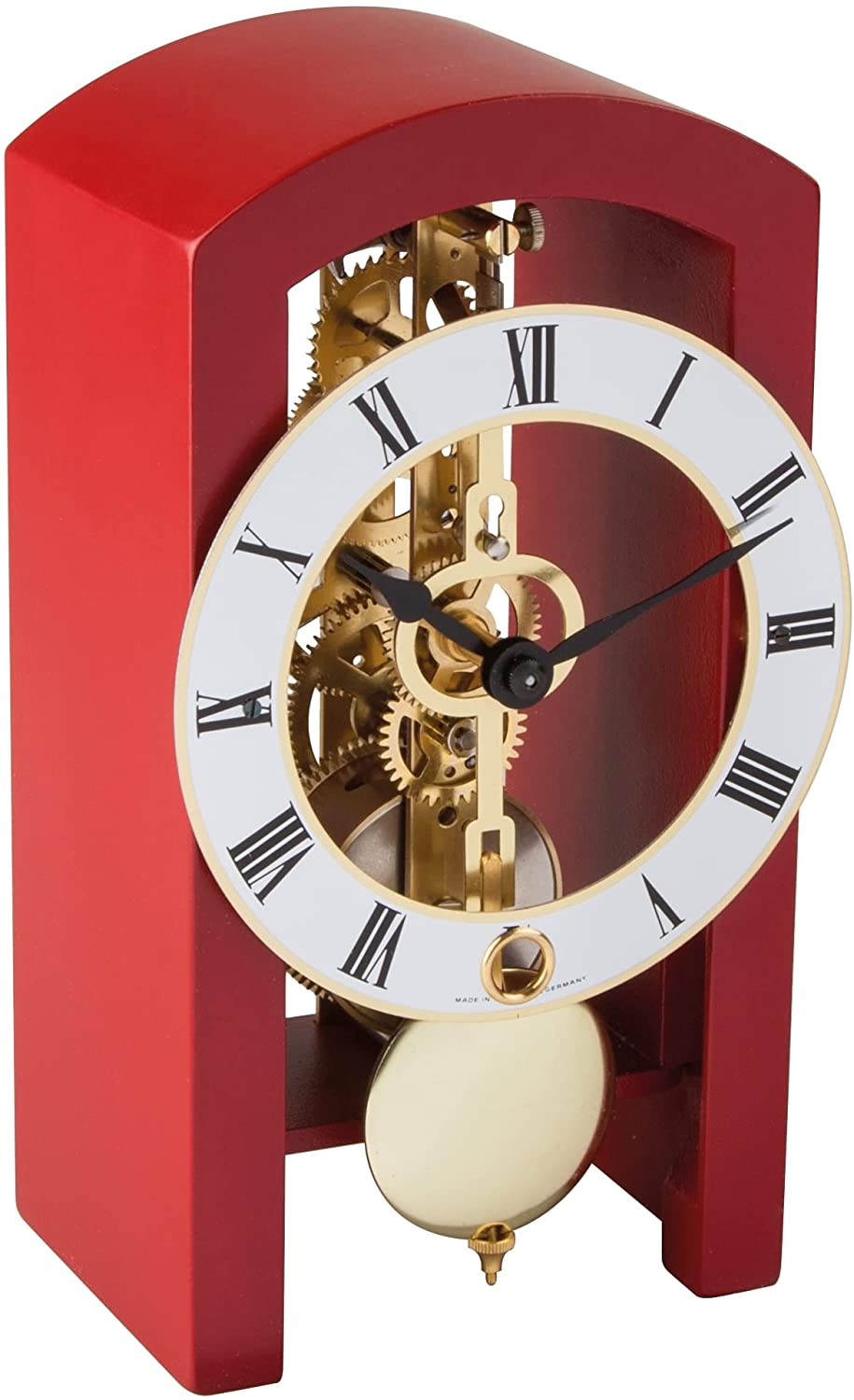 Hermle 23015-360721 Pendant Clock Skeleton Red