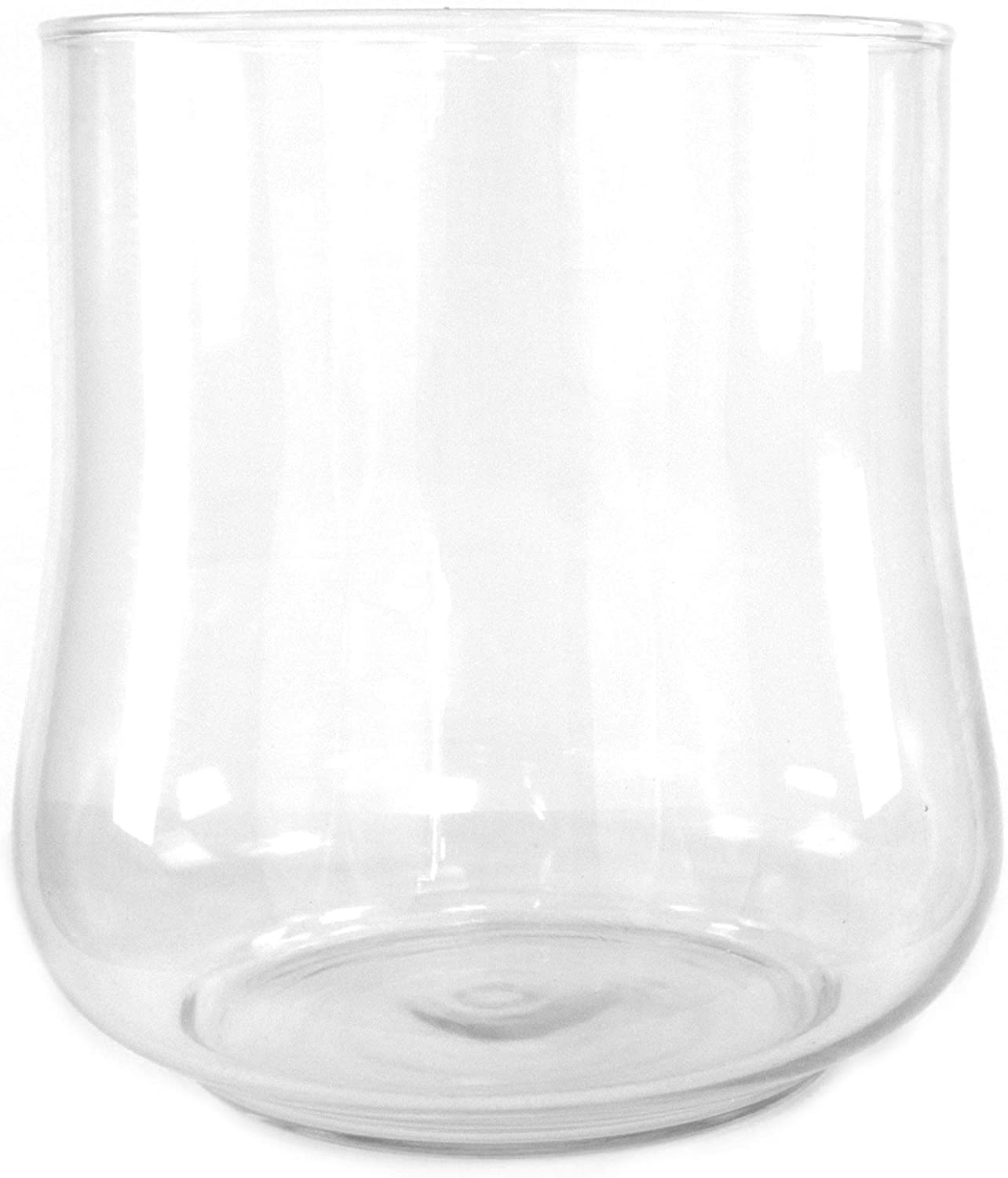 DARO DEKO Glass Vase Candle Holder Clear