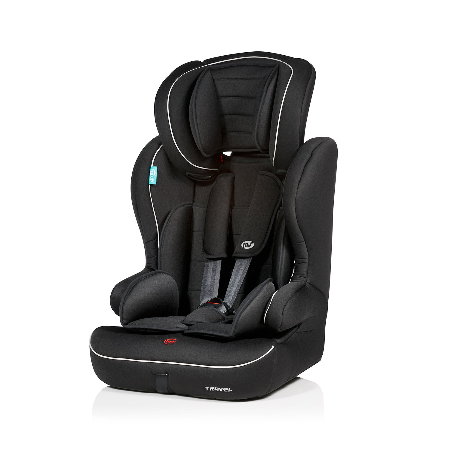 Innovaciones MS Innovations MS Travel Car Child Seat Group 1/2/3 (9-36 kg) 9 Meses – Black and Grey