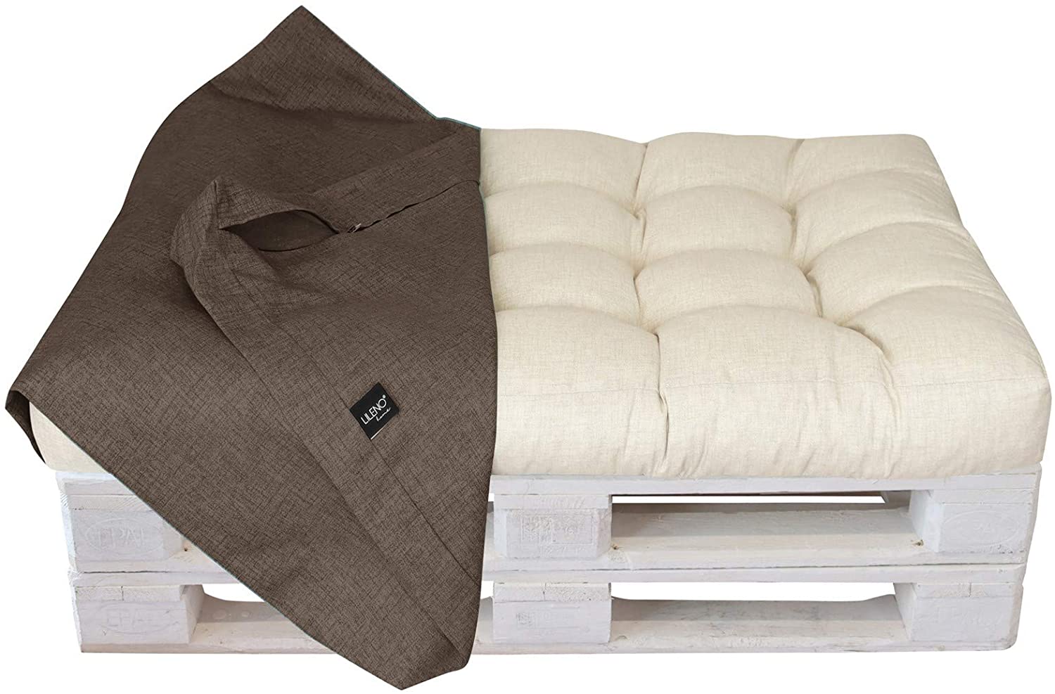 Lileno Home Pallet Cushion Cover, Taupe