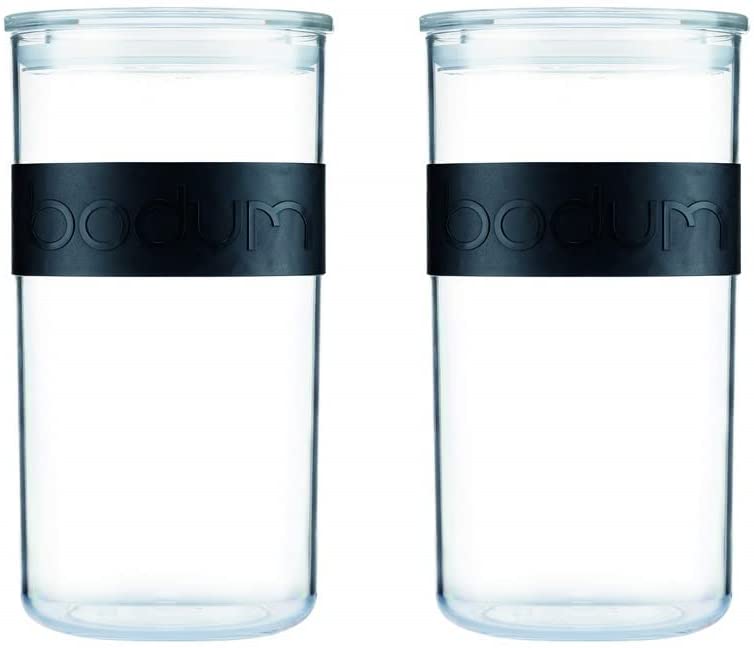 Bodum PRESSO Set of 2 Plastic Storage Jars, 2 Litre