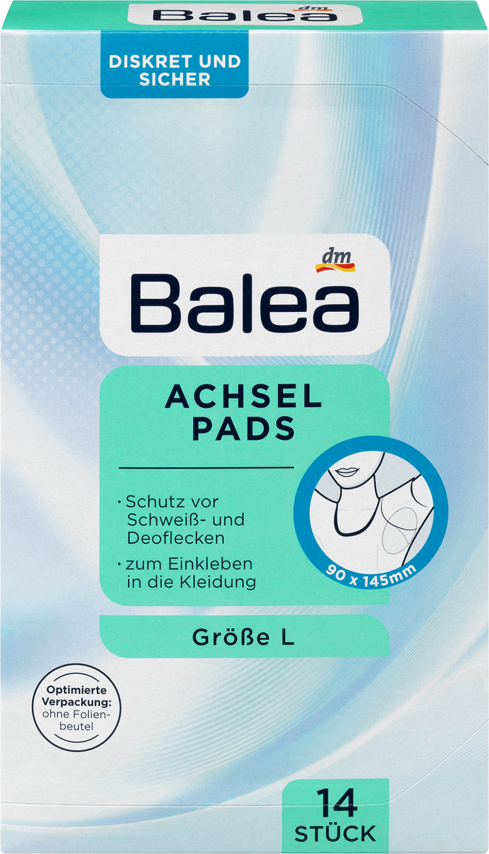 Deo Armpit Pads Size L, 14 Pcs