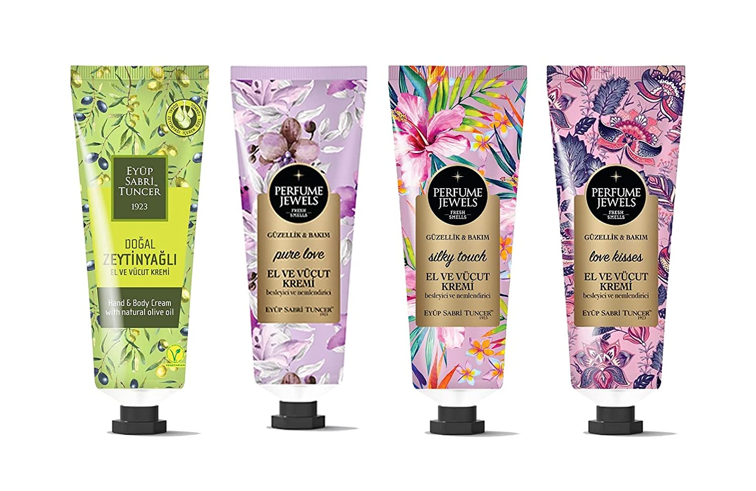 EYÜP SABRİ TUNCER Eyüp Sabri Tuncer Perfume Jewels Hand & Body Cream Set Pink 200 ml I Care Set I Hand Cream I Body Cream I Beauty, ‎set