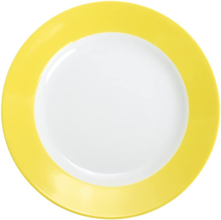 KAHLA Pronto Breakfast Plate Flat 8 Inches, Lemon Yellow Color, 1 Piece