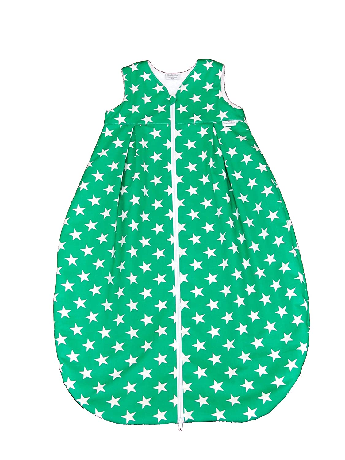 Tavolinchen 35/85 Terry Cloth Sleeping Bag with Stars Design Green 110 cm