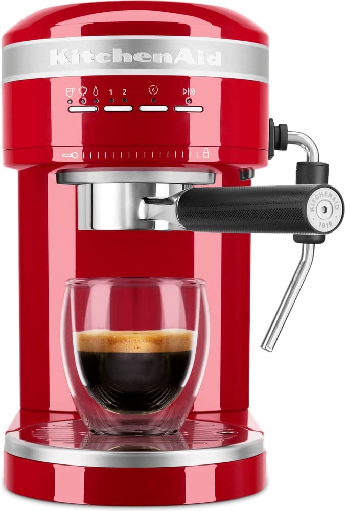 KitchenAid Artisan 5KES6503EER Espresso Machine Empire Red Metal Housing Coffee Machine 5KES6503EER