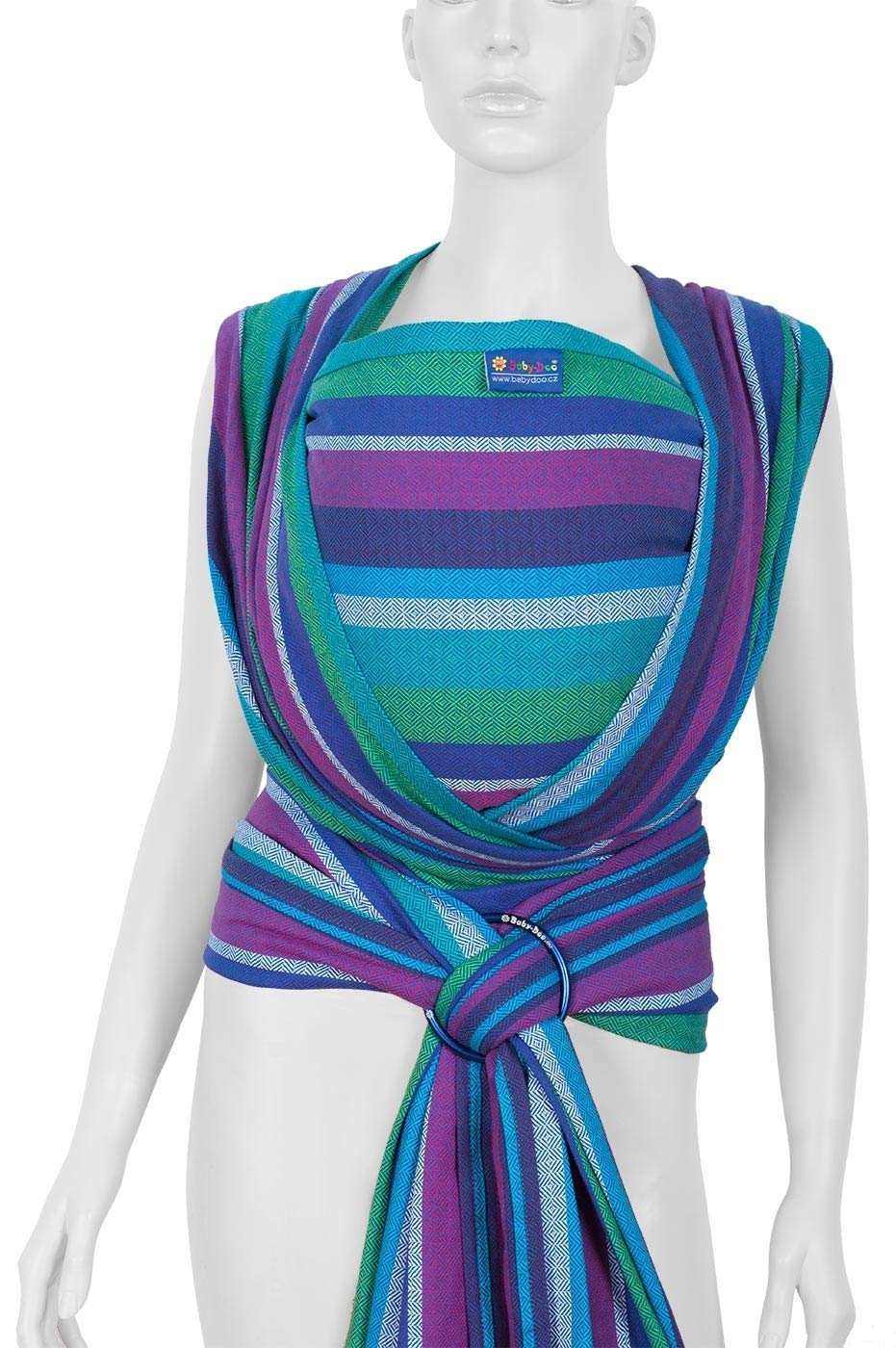Dacony Woven \"BABY-DOO\" baby carrier, including two rings, orchid 4.2 m