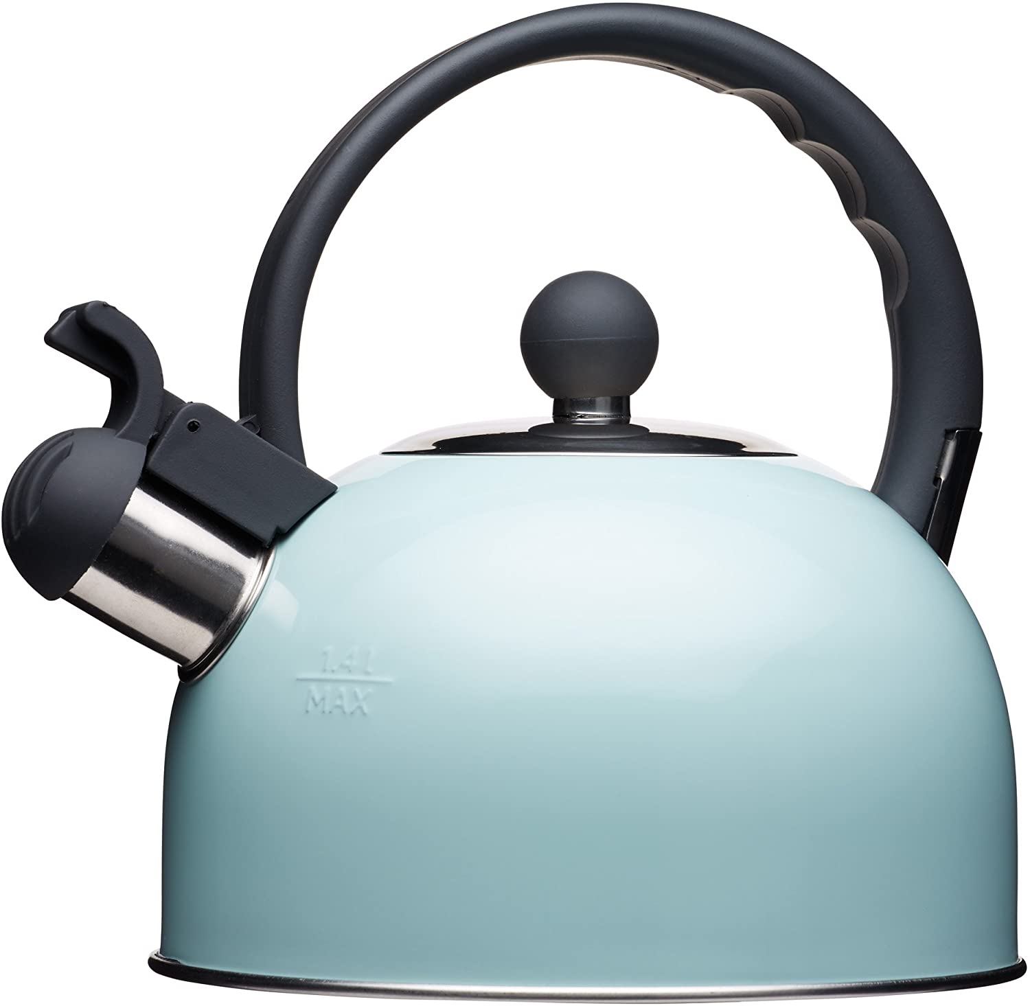 Kitchen Craft kettle Living Nostalgia 1.3l in light blue, metal, 30 x 18 x 18 cm