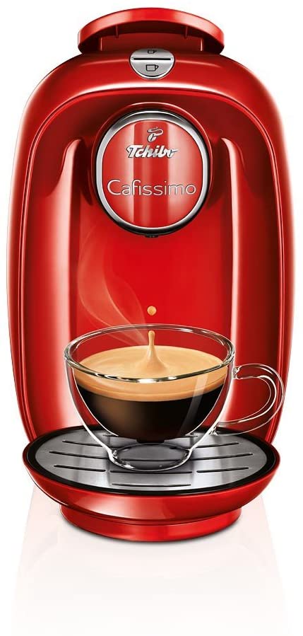 Tchibo Cafissimo PICCO Coffee Capsule Machine, Red Fire