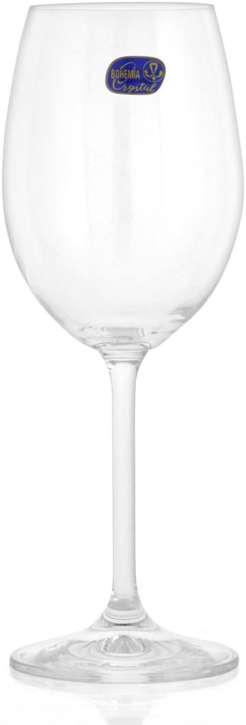Enoteca Bohemia Crystal Wine Glasses, 6 Units