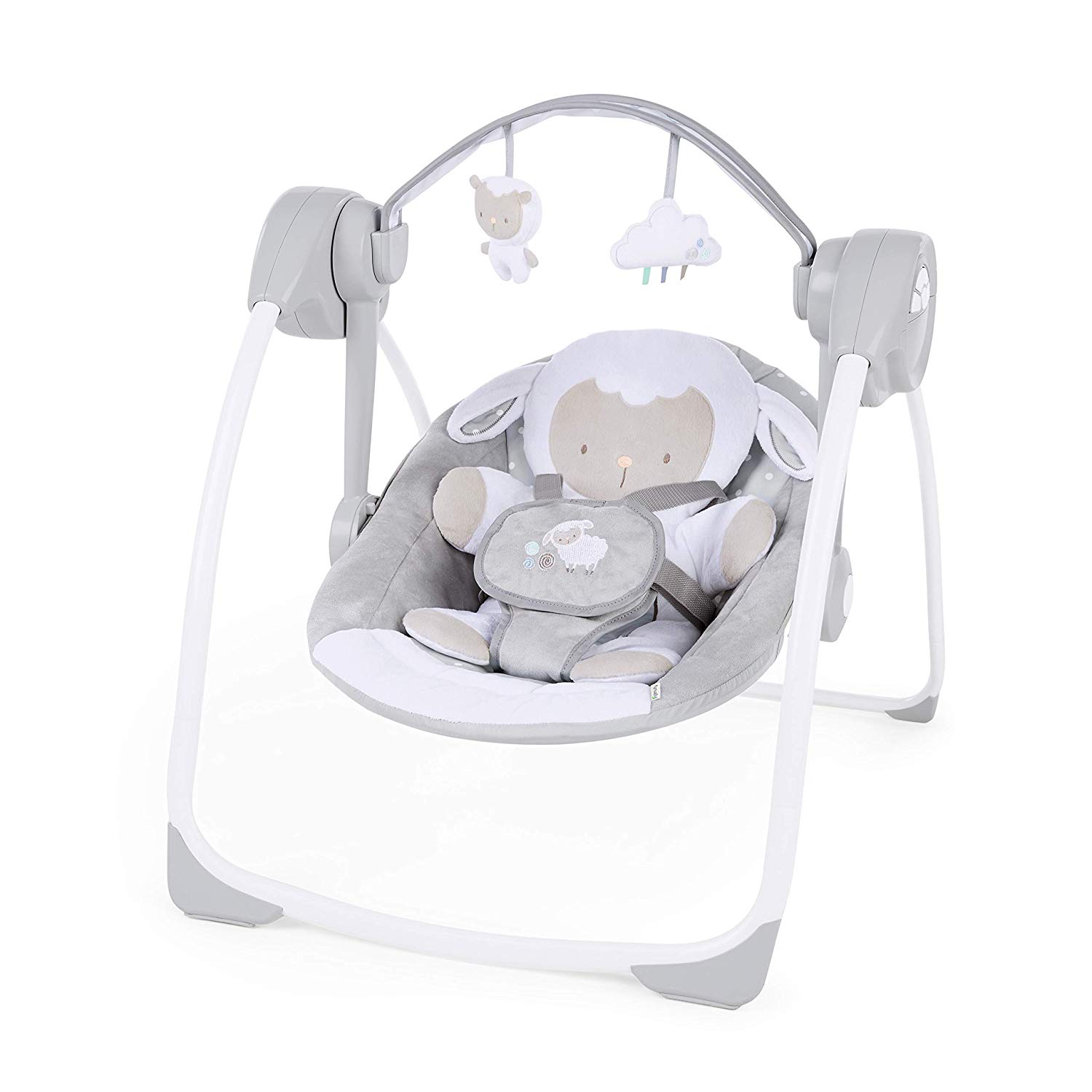 Ingenuity, Portable baby swing, cuddle lamp with melodies, time and swing setting
