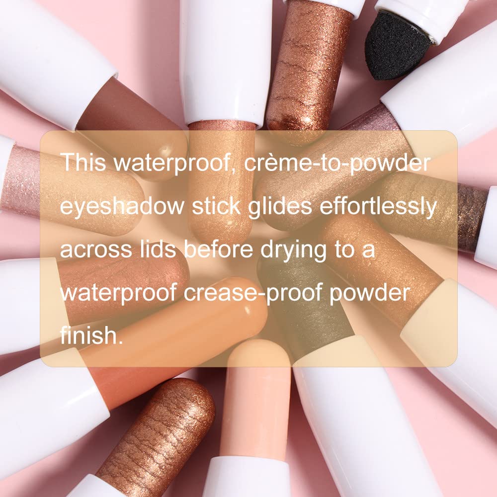 Cream Eyeshadow Pencil, Eyeshadow Pen, Matte and Shimmer Eye Makeup Pen, Fluorescent Makeup with Long Lasting Waterproof Eyeshadow (03#)