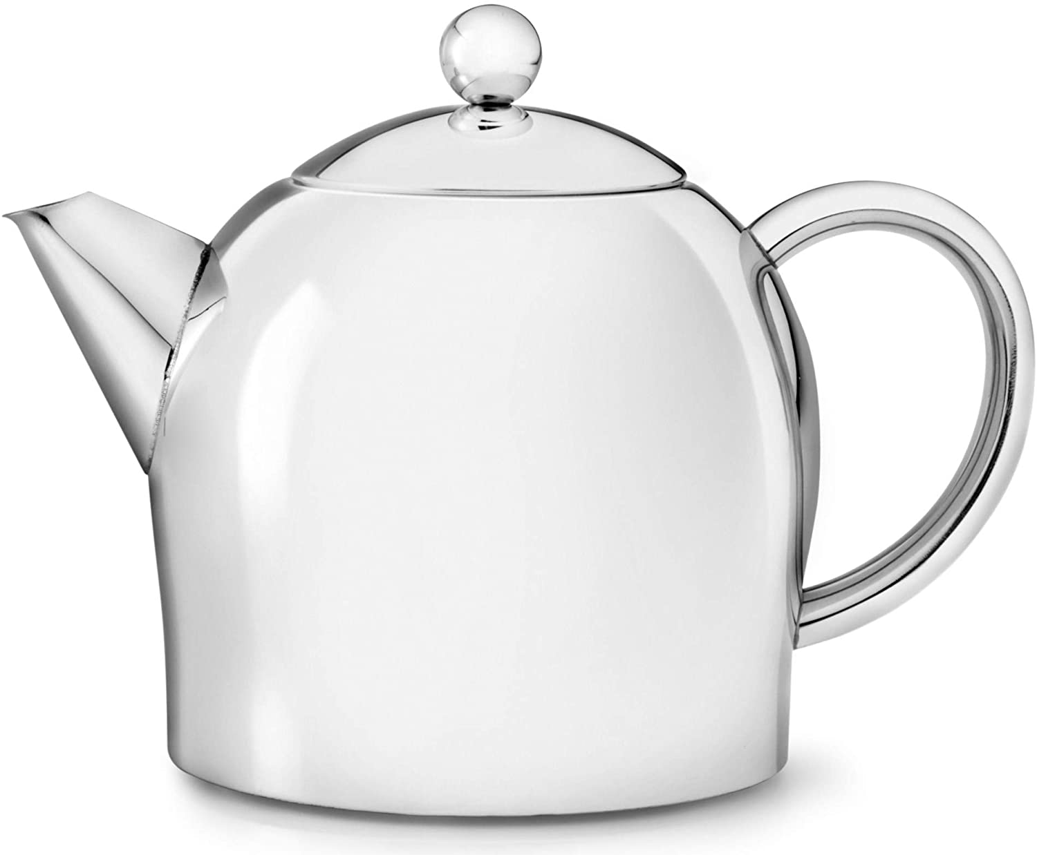 Bredemeijer Minuet Santhee 5304MS Teapot Double-Walled 0.5 Litres Stainless Steel with High-Gloss Polish