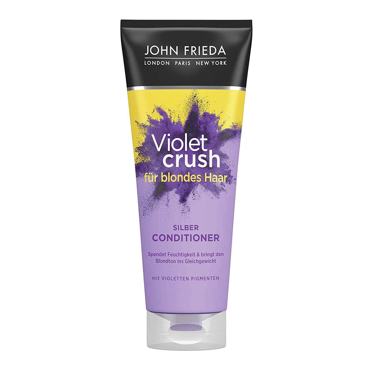 John Frieda Violet Crush - Anti-Yellowing Conditioner - Contents: 250 ml - Also Against Orange Tones - With Purple Pigments