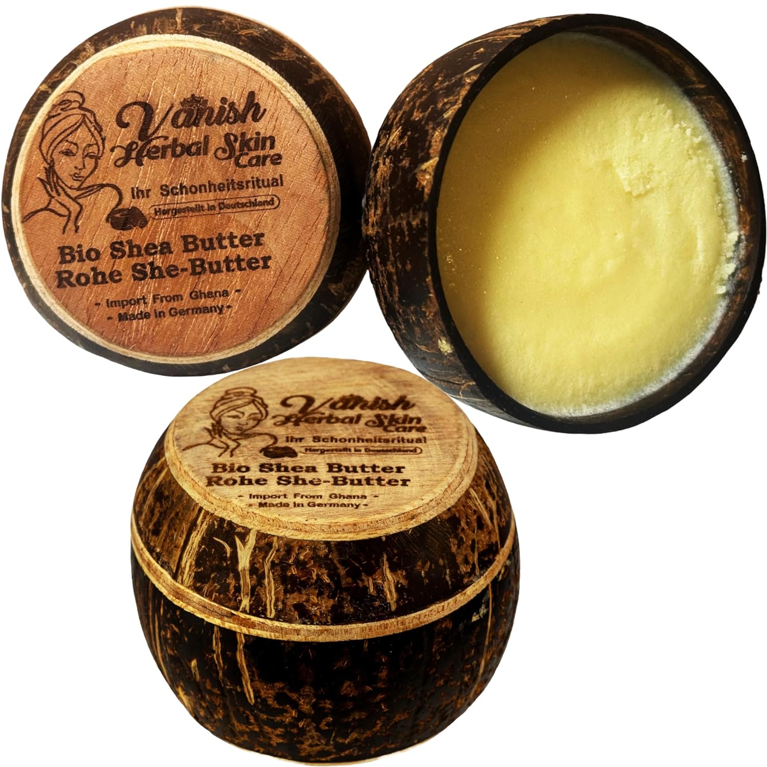 D'Aniello Original Organic Shea Butter from Ghana - Unrefined, Pure Shea Body Butter for Skin Care