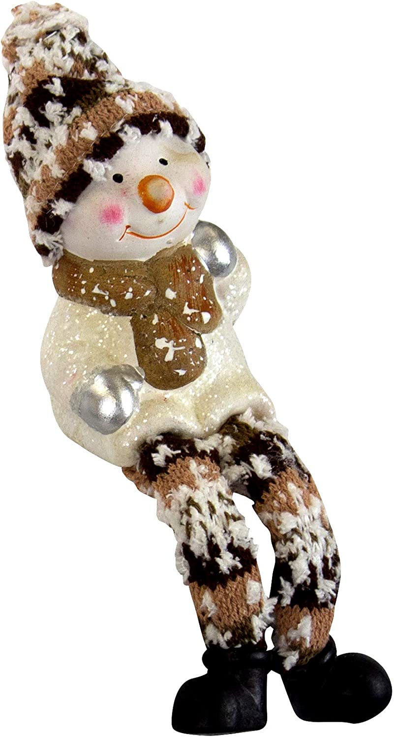 Decorative edge stool snowman