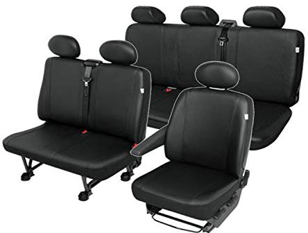 Ford Transit Seat Protector Faux Leather 6 Seater TRANSPOTER Robust Easy-Care Eco Leather Seat Cover Set