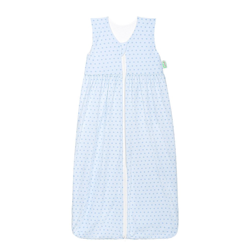 Odenwälder jersey sleeping bag Anni Springing Dots Sky Blue – Size: 110