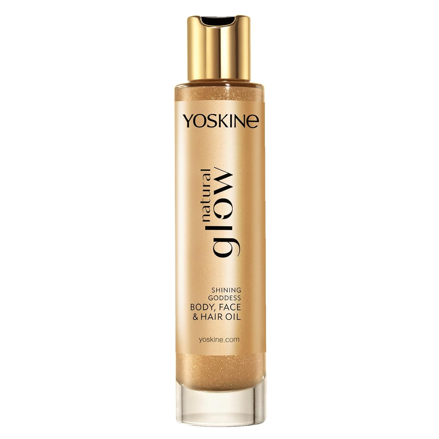 Yoskine Natural Glow Body Face and Hair Oil Luxurious Shimmering Care for Radiant Skin and Shiny Hair 100 ml