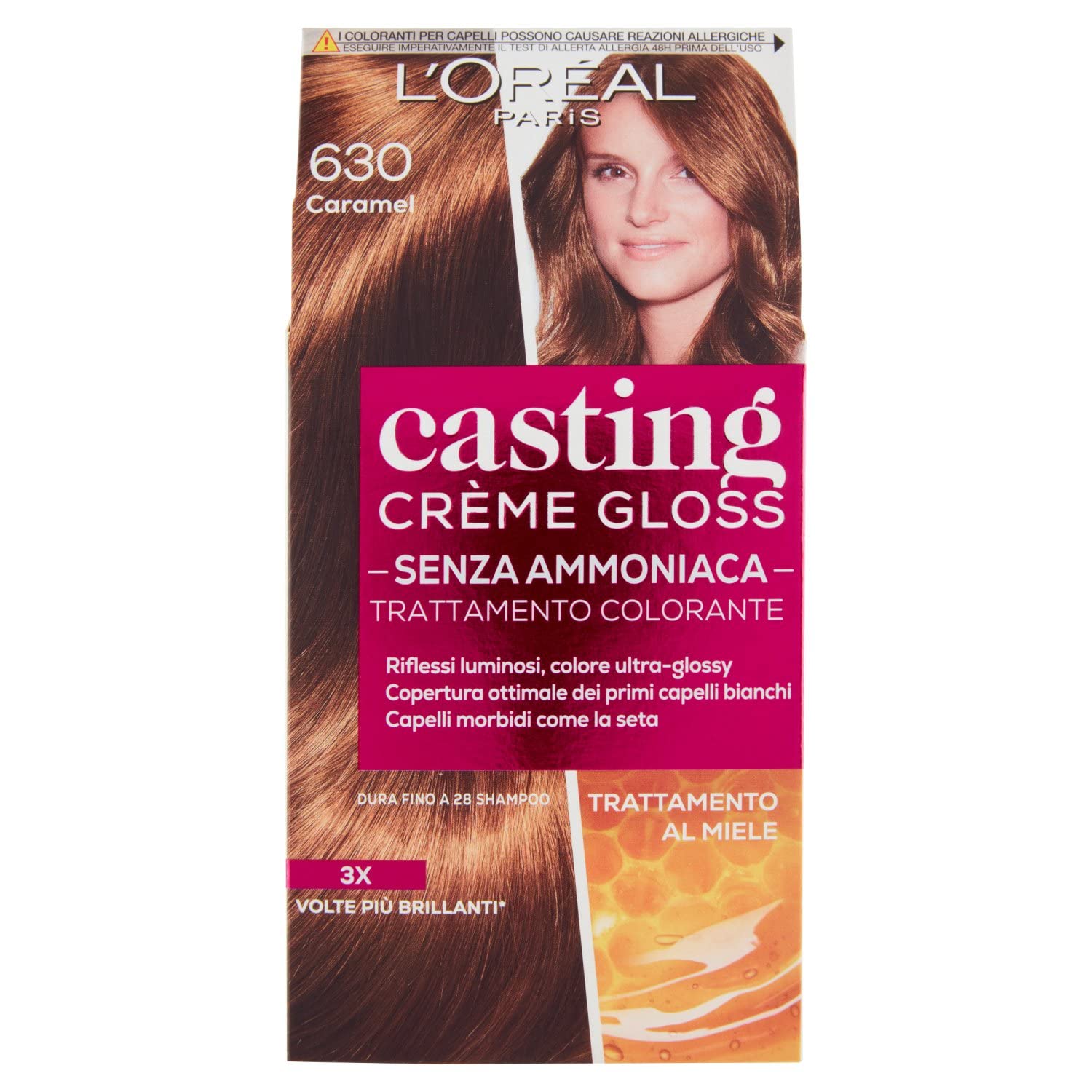 Haarfärbemittel Casting Creme Gloss ohne Ammoniak N630 Caramel