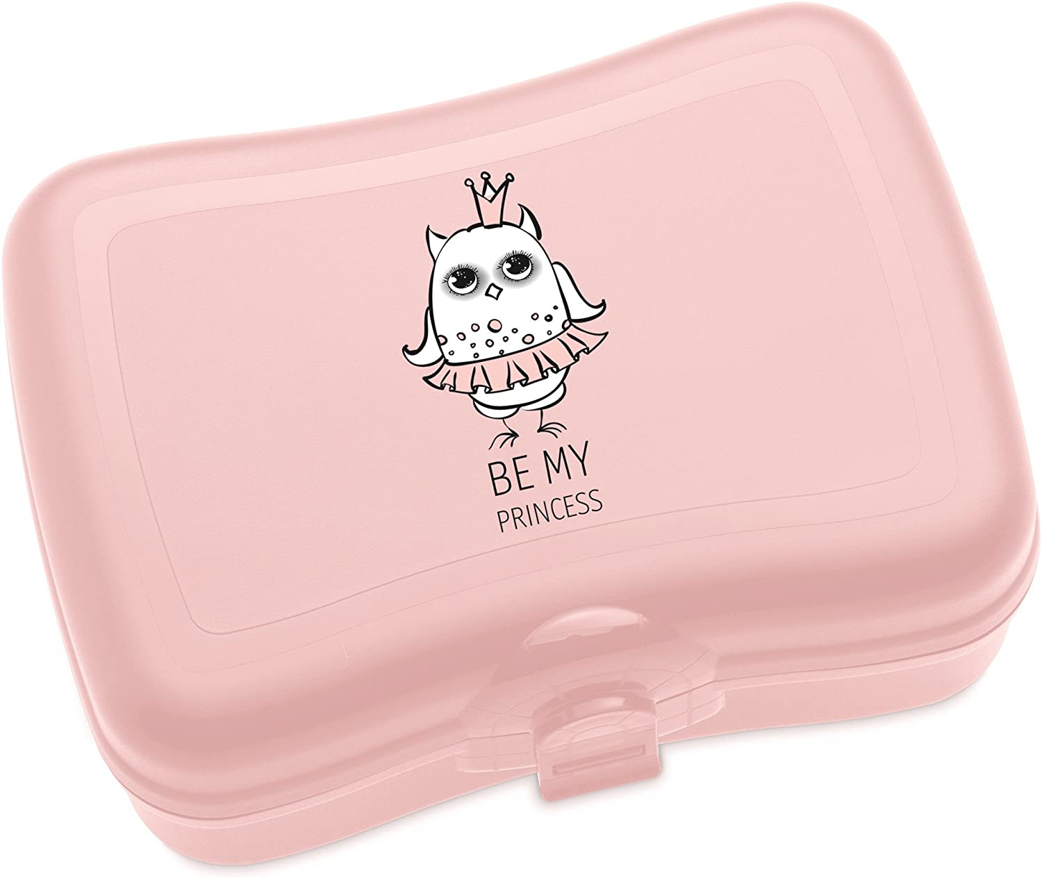 koziol Eli lunch box, plastic, powder pink, 12.2 x 16.8 x 6.6 cm