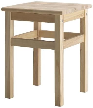 IKEA Stool \'Oddvar\' Solid Pine Seat Height 50 cm