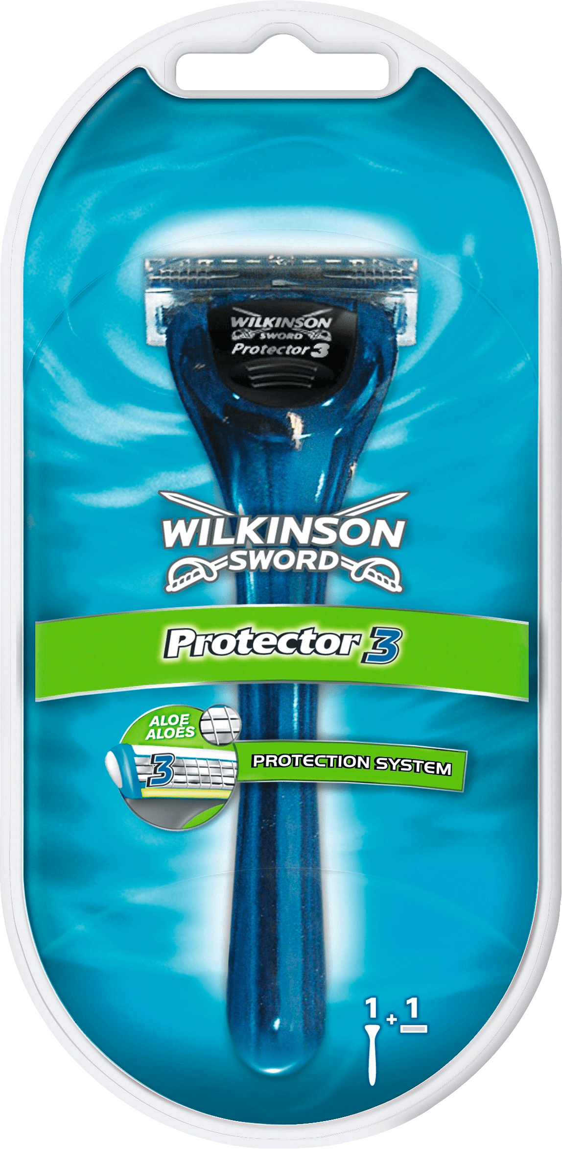 Wilkinson Protector 3 Mens Razor, 1 St